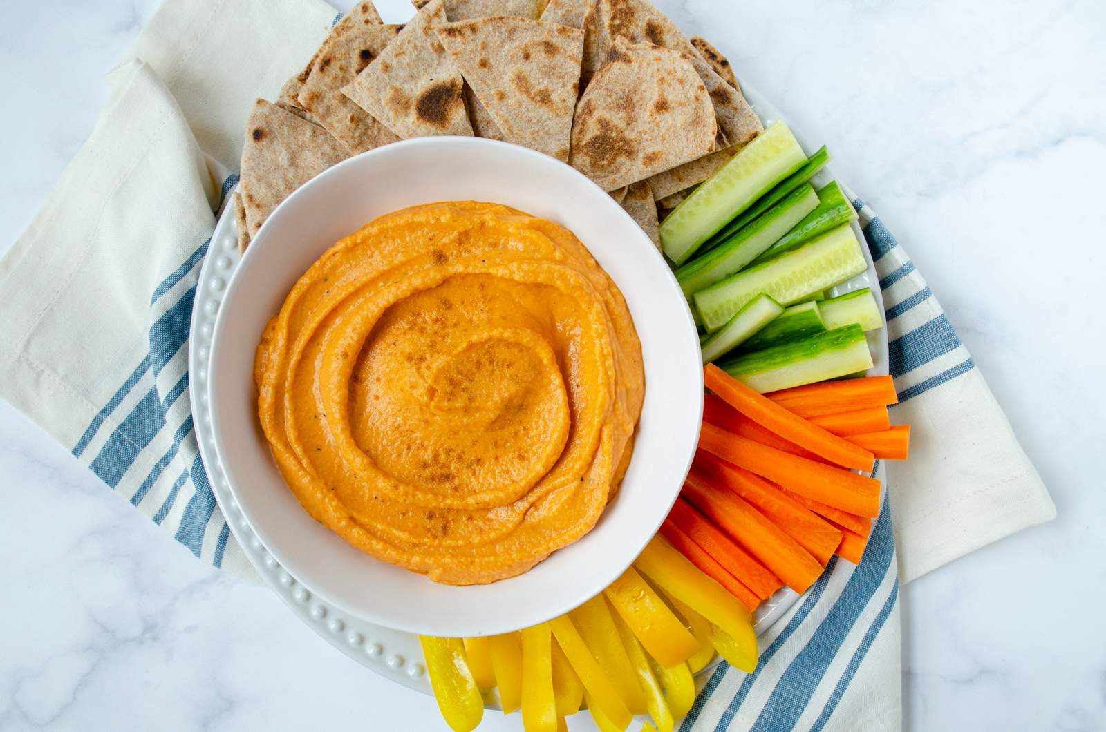 carrot and hummus library study snacks